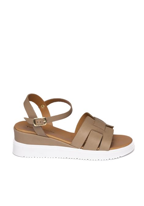 Taupe leather sandal YUNA MARSELLA | FZ318VIT-TAUPE